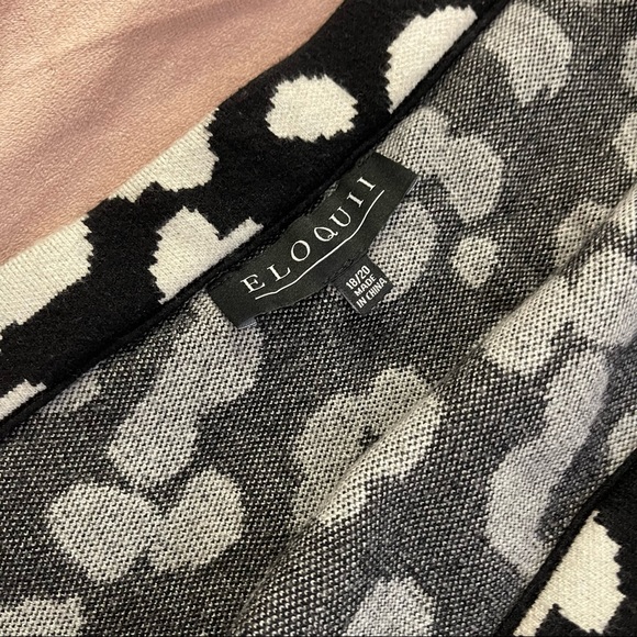 Eloquii Intarsia Sweater Skirt Size 18 Plus Size Animal Print - Picture 4 of 6